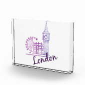 Watercolor London, Big Ben Fotoblokken (Rechts)