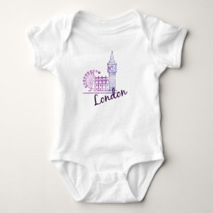 Watercolor London, Big Ben Romper