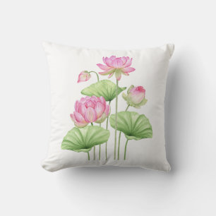 Watercolor Lotus Esthetische Kussenslopen Kussen