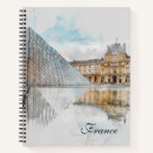 Watercolor Louvre Carnet - Paris Art Travel (Devant)