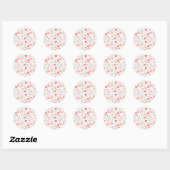 Watercolor Love & Gold Dust Pattern Sticker (Vel)