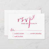 Watercolor Love is Love Gay RSVP Cartes (Devant / Derrière)