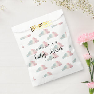 Watercolor luchten - Baby Shower Bedankzakje
