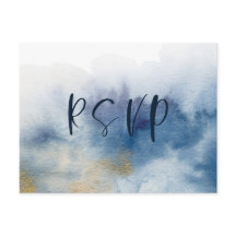 Watercolor Lux RSVP-ansichtkaart V2