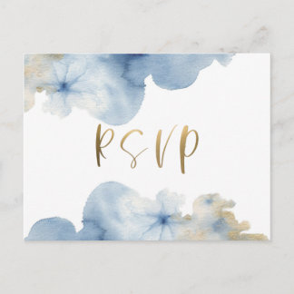 Watercolor Lux RSVP-uitnodigingskaart Uitnodiging Briefkaart