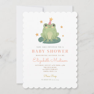 Watercolor Magische Kikker Baby Shower Uitnodiging