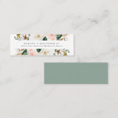 Watercolor Magnolias | Kaartjes bruidscadeauregist (Voorkant / Achterkant)
