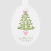 Watercolor Mahjong Christmas Tree Party (devant)