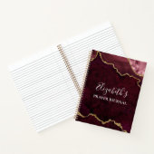 Watercolor Marble Geode Rose Gold Prayer Journal (Intérieur)