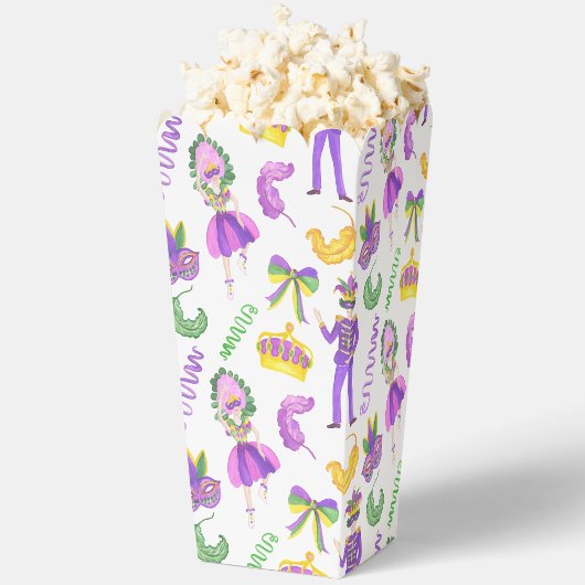 Watercolor Mardi Gras Party Bedankdoosjes