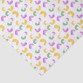 Watercolor Mardi Gras Party Tissuepapier (Detail)