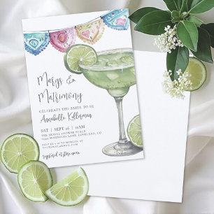 Watercolor Margarita Bruidsdiner Kaart