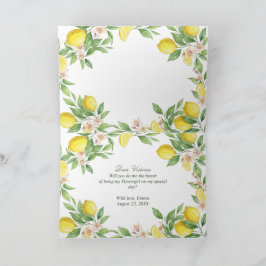 Watercolor Mediterrane Will You Be My Flower Girl? Bedankkaart