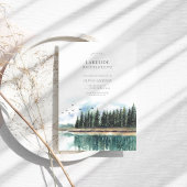 Watercolor Meren Bachelorette Weekend Itinerarium Kaart