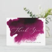 Watercolor Merlot, Red Wine Luxury Merci Cartes (Debout devant)