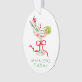 Watercolor Merry Mahjong Christmas Cocktail Party (devant)