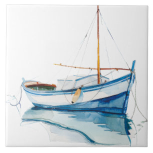 Watercolor Middellandse Zee Tegeltje