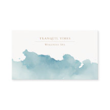 Watercolor Modern Minimalistisch Aqua Spa