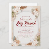 Watercolor Moederdag Brunch Uitnodigingen (Voorkant / Achterkant)