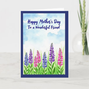 Watercolor Moederdag Vriendenkaart Kaart