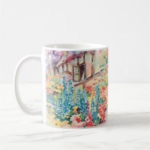 Watercolor mok vintage Frans landelijke tuinfeest