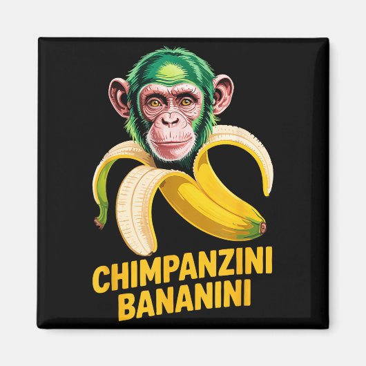 Watercolor Monkey Meme Italian Brainrot Chimpanzin Magneet (Voorkant)