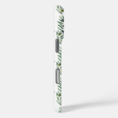 Watercolor Monogram Naam Olijftakken Patroon Case-Mate iPhone Case (Achterkant / Rechts)