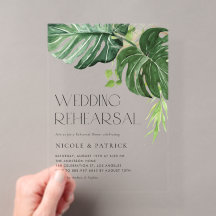 Watercolor Monstera Bladeren Zomer Oefenavond Eten