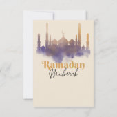 Watercolor Mosque Ramadan Iftar Invitation (Dos)