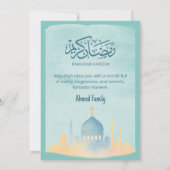 Watercolor Mosque Ramadan Iftar Party Invitation (Dos)