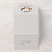 Watercolor Mountain Mariage tout en une invitation (Dehors)