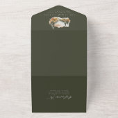 Watercolor Mountain Mariage tout en une invitation (Dehors)