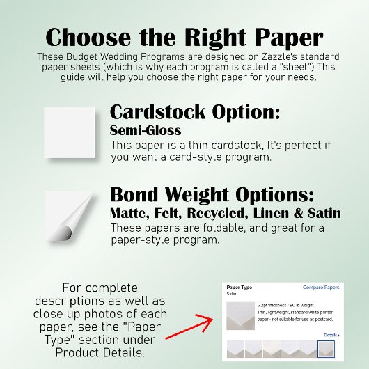 Watercolor Mountain Pines Programme de mariage bud