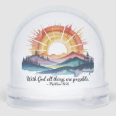 Watercolor Mountain Sunrise Bible Verse (Arrière)