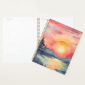 Watercolor Mountain Sunset  Planner (Display)