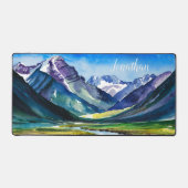 Watercolor Mountains Paysage Pittoresque (Recto)