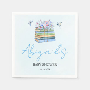 Watercolor Nieuw Hoofdstuk Begint baby jongens dou Servet
