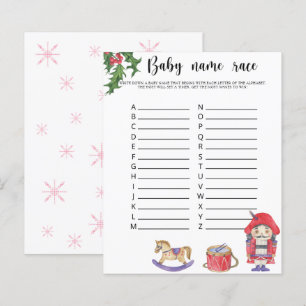 Watercolor notenkraker - Baby naam race spel