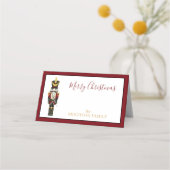 Watercolor Nutcracker Red Merry Christmas Script (Voorkant)