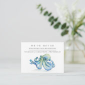 Watercolor Octopus New Home Moving Faire-part (Debout devant)