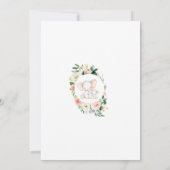 Watercolor Olifant Virtuele Baby Shower Per Post Kaart (Achterkant)