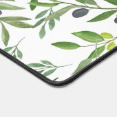 Watercolor Olive Pattern Bureaumat (Hoek)