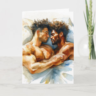 Watercolor Omhelzing Mediterrane Liefde Kaart