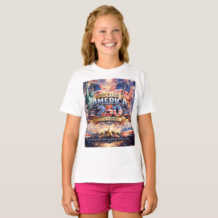 Watercolor Onafhankelijkheidsdag T-shirt