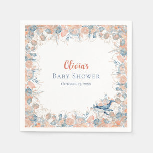 Watercolor Onder de Zee Walvis Baby Shower Servett Servet