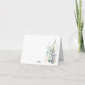 Watercolor Onderzeeische Kwallen Bedankkaartjes Bedankkaart (Achterkant)