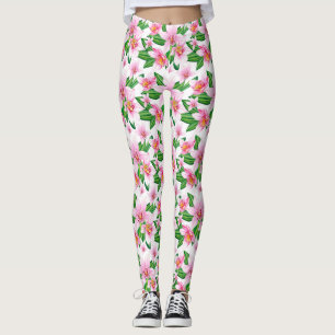 Watercolor Orchideën Ontwerp 12 Leggings
