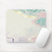 Watercolor Oriental Cloud Fantasy Mousepad Muismat (Met muis)