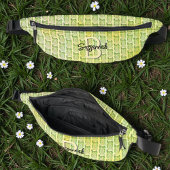 Watercolor Owl Pattern with Initial Monogram Heuptasje