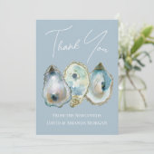 Watercolor Oyster Bedankkaart (Staand voorkant)